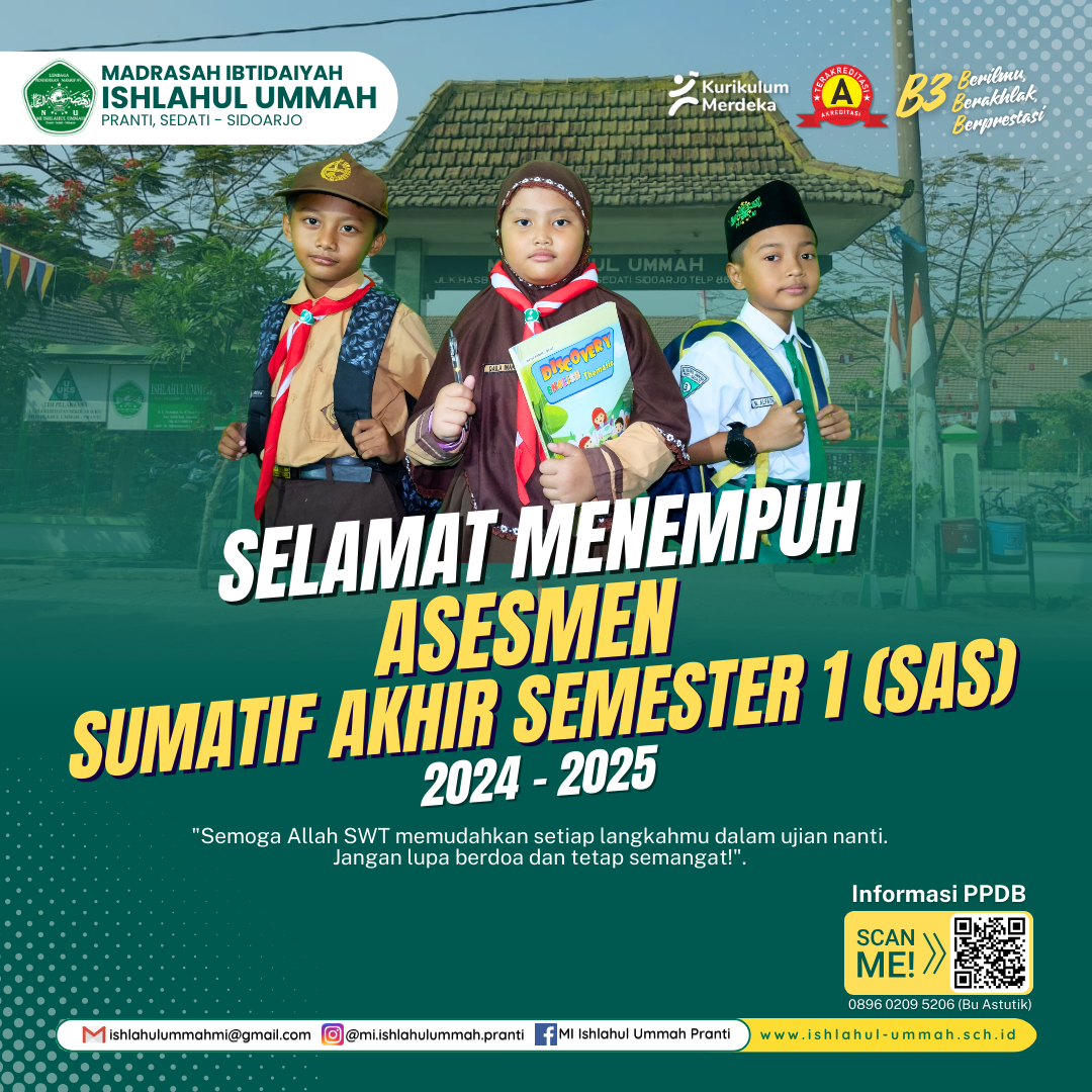 MI Ishlahul Ummah Pranti Mulai Gelar Sumatif Akhir Semester Ganjil 2024